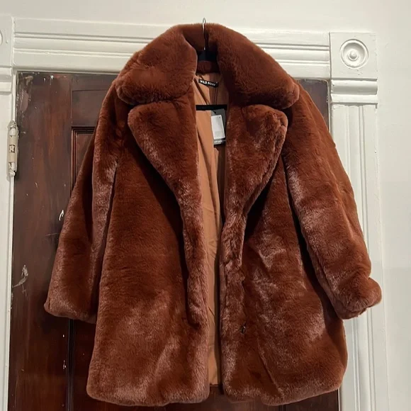 Wild Pony Faux Fur Coat - Picture 2 of 5